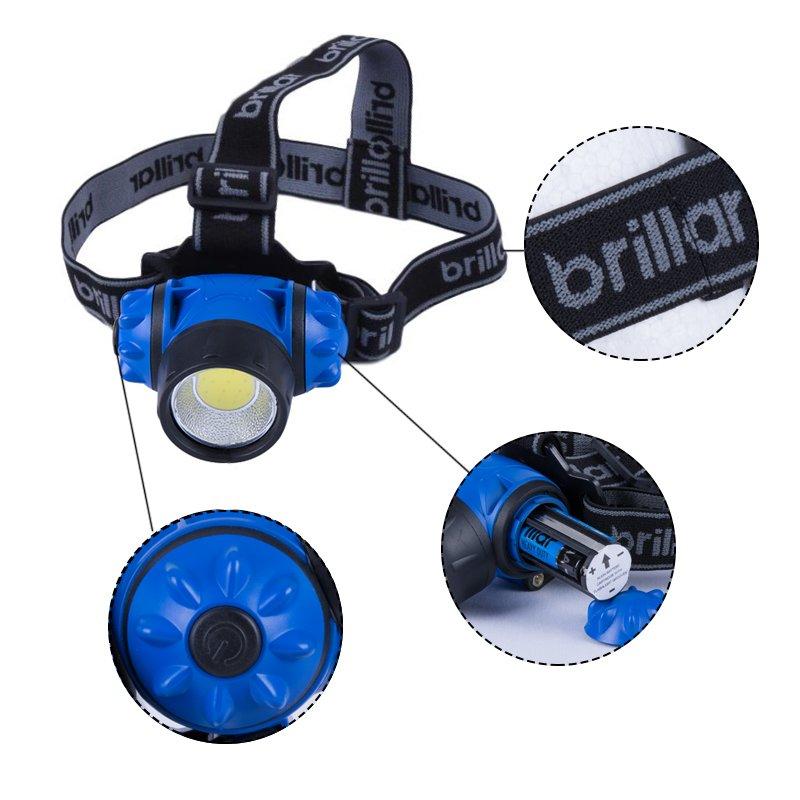 3 Mode COB LED Headlamp – Black/Blue | 120 Lumen, Adjustable & Hands-Free — photo 5