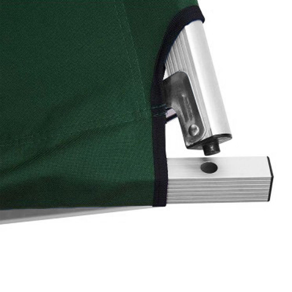 Camping Bed Folding Stretcher Lightweight w/ Carry Bag – Green — photo 5