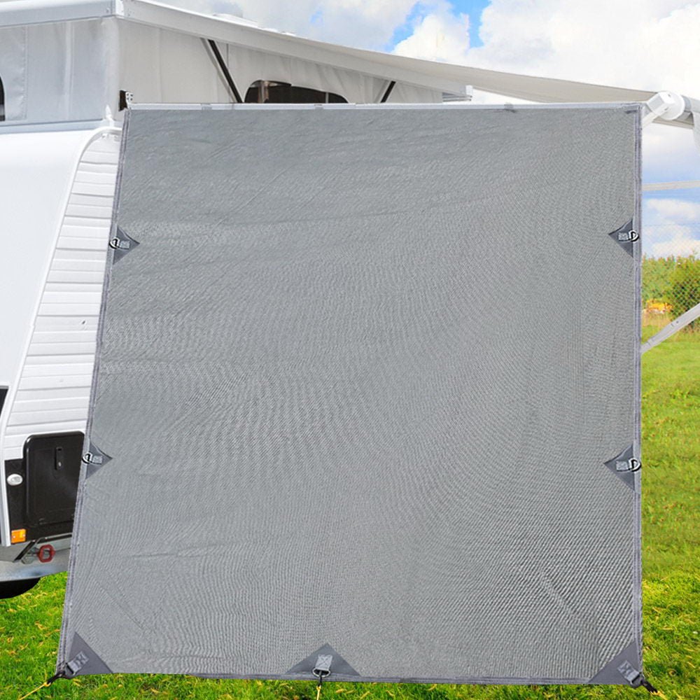 Caravan Privacy Screen - Sun Shade End Wall 2.1 x 1.8M – Grey — photo 7