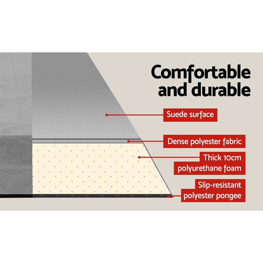Weisshorn Double Self-Inflating Camping Mattress – 9.5cm Foam | Grey — photo 4