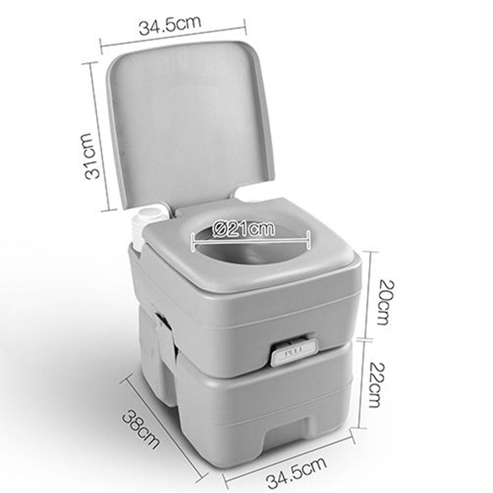 20L Outdoor Portable Camping Toilet – 50 Flushes | Self-Contained & Lightweight — photo 3