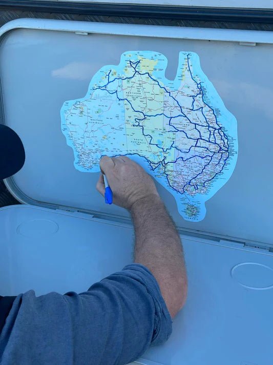 Travellers Pack – Caravan Log Book, Pegless Clothesline & Australia Map Sticker — photo 8