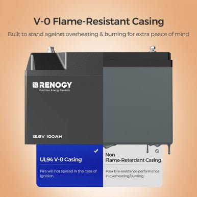 Renogy 12V 100Ah Smart LiFePO₄ Lithium Battery – Auto-Balancing & Long Life — photo 2
