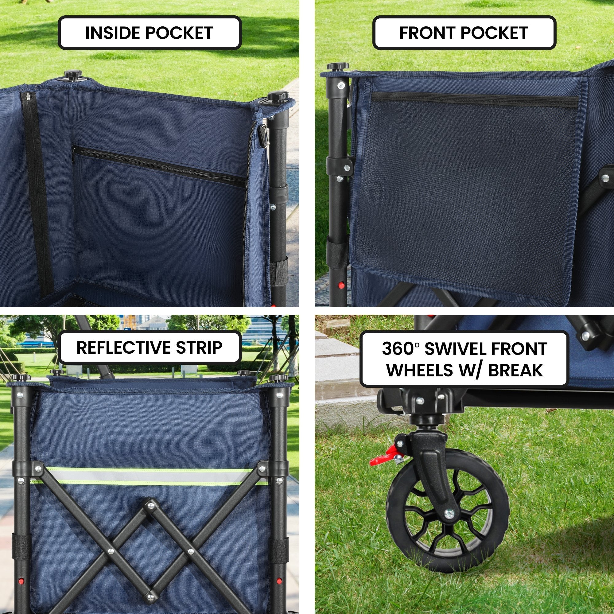 Wallaroo 120L Collapsible Camping Trolley – Built to Cart Big Loads — photo 5