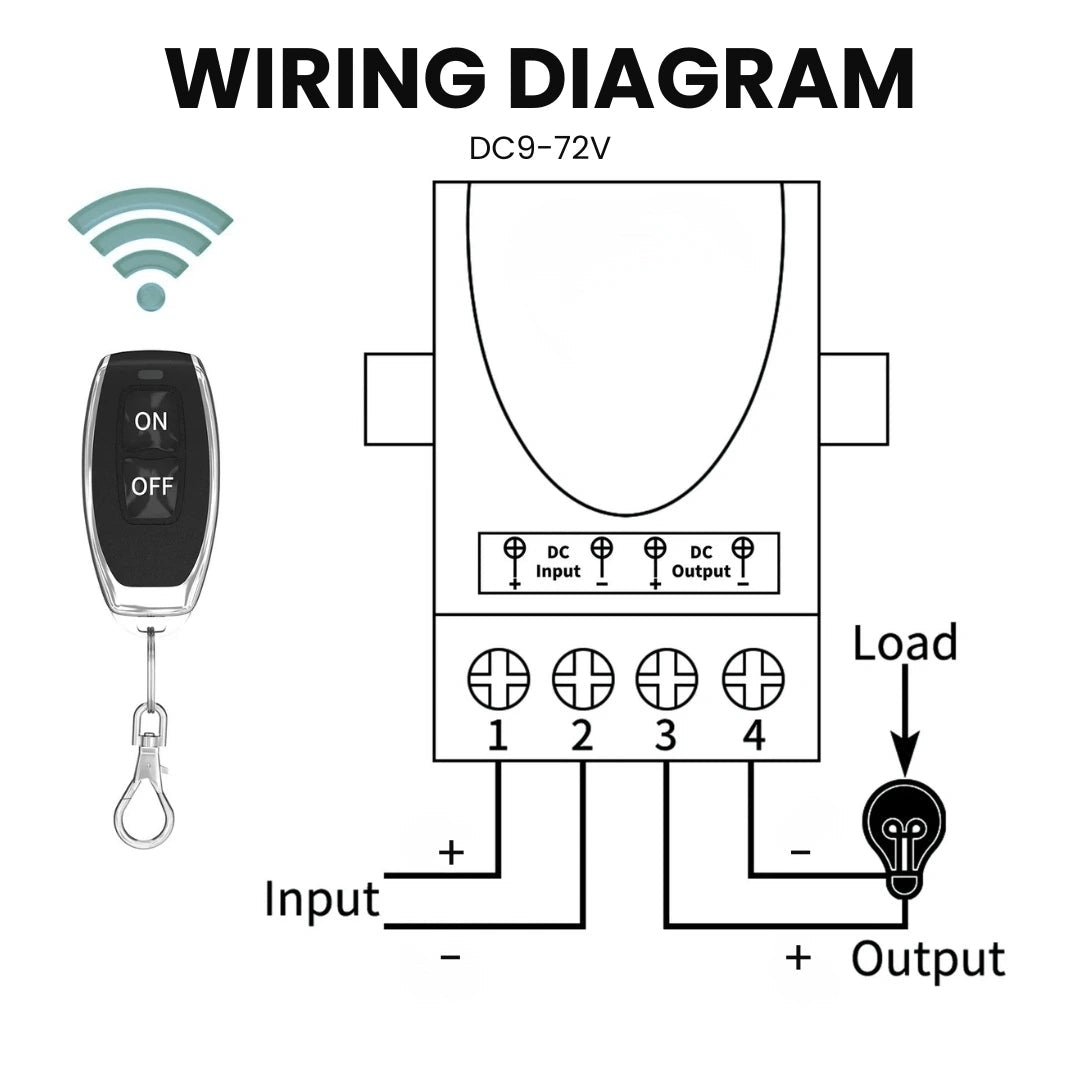 12V Wireless Remote Control Switch — photo 4