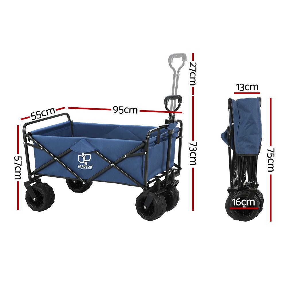 Gardeon Folding Cart – 120kg Heavy-Duty Camping & Beach Trolley — photo 2