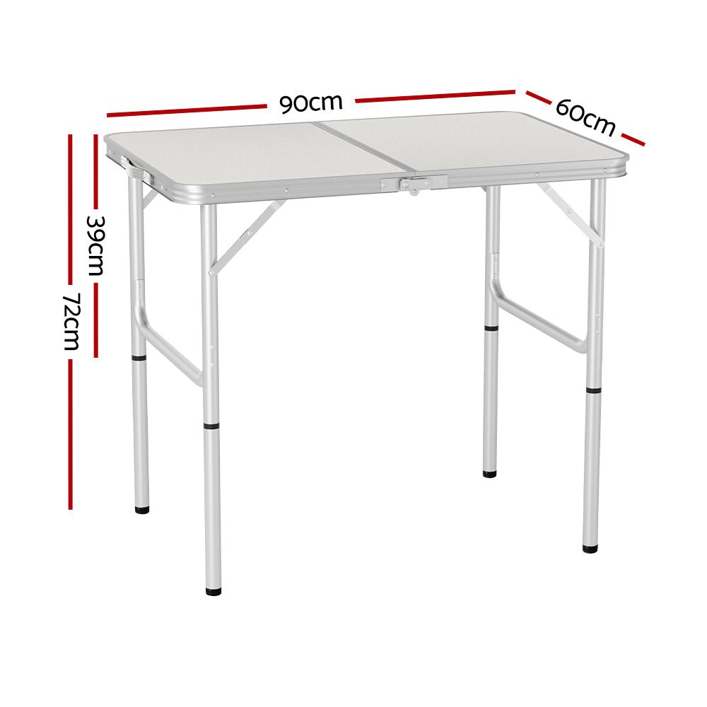 Weisshorn 90CM Folding Camping Table – Adjustable & Portable Outdoor Picnic Desk — photo 2