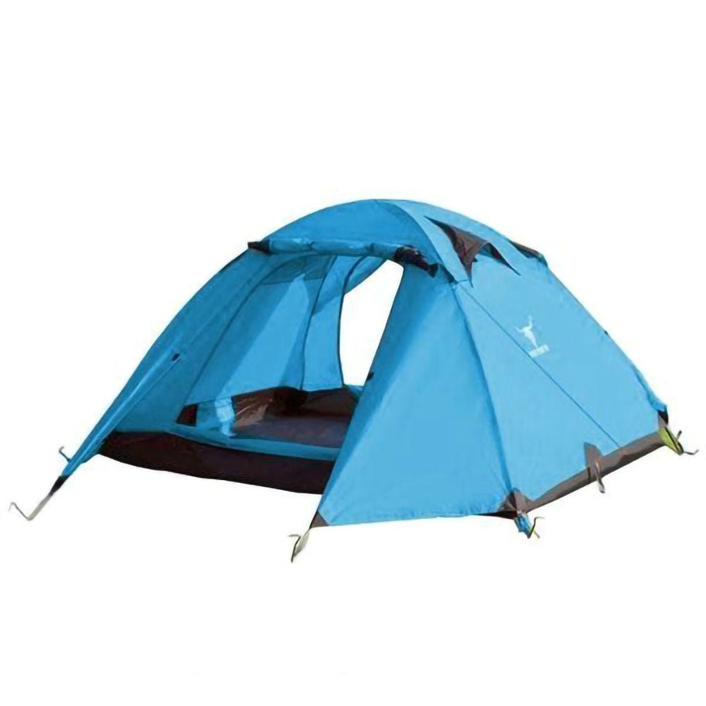 2-Person Lightweight Waterproof Camping Tent – Blue | Hiking, Backpacking, Cycling Ready