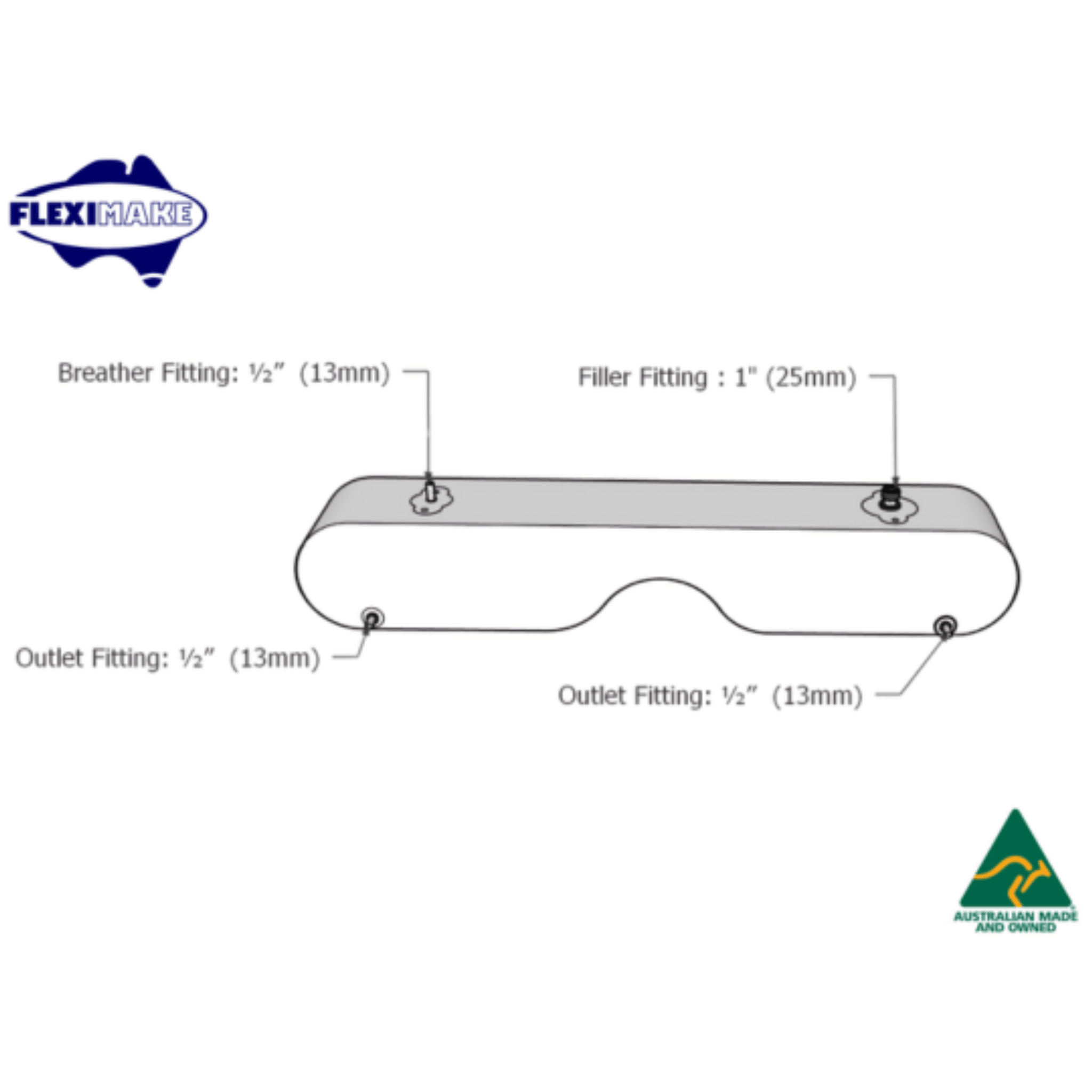 Fleximake 125L Drinking Water Bladder Ford Ranger / Everest — photo 3