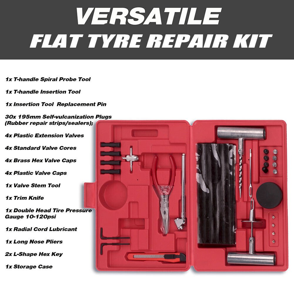 Heavy-Duty Tyre Puncture Repair Kit – Essential On-the-Go Tyre Fix