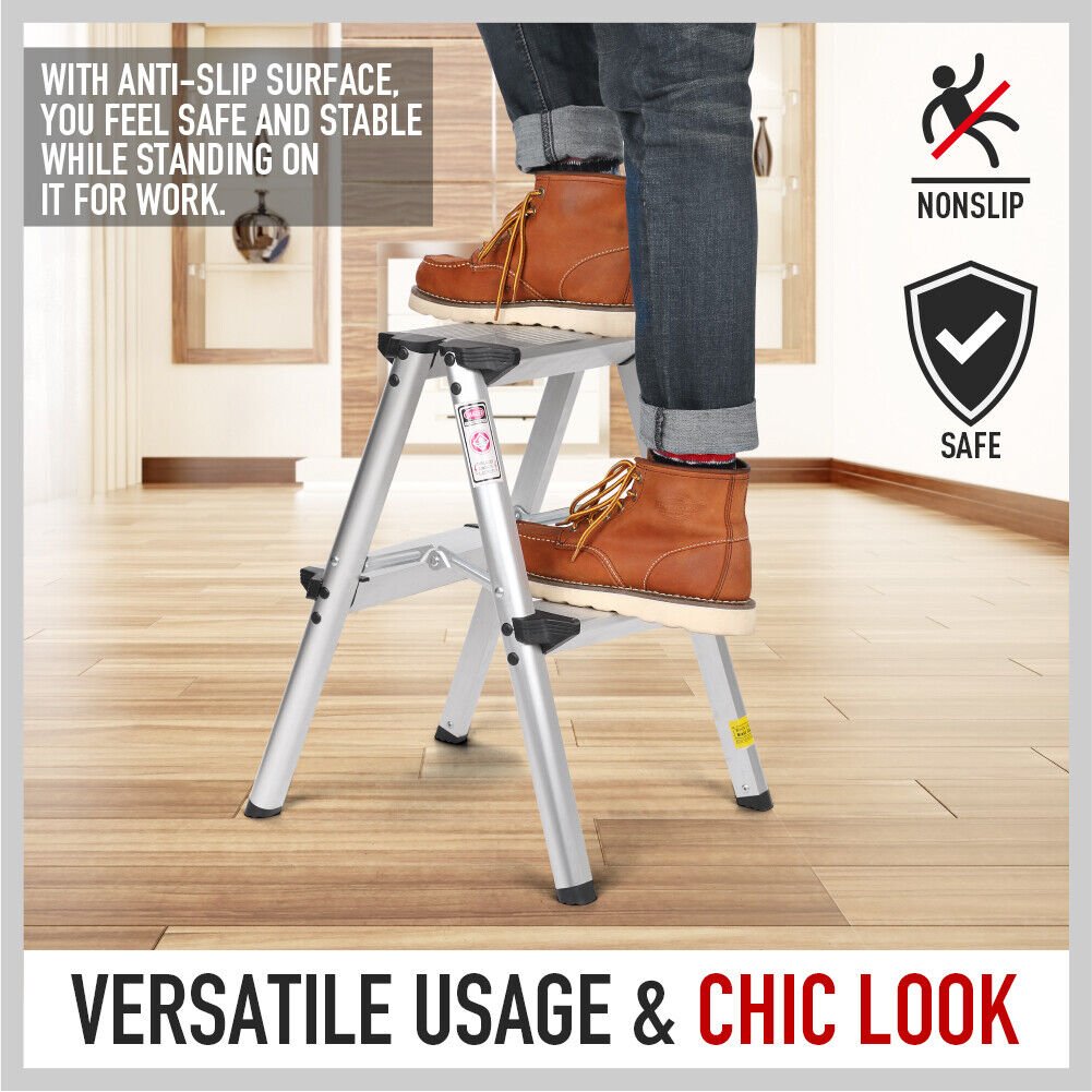 HORUSDY 2-Step Folding Ladder – Lightweight, Compact & Built for Camping and Caravan Life — photo 7