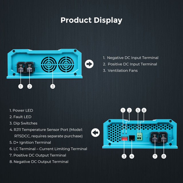 Renogy 12V 60A DC to DC Battery Charger – Smart 3-Stage Charging for Dual Battery Setups — photo 3