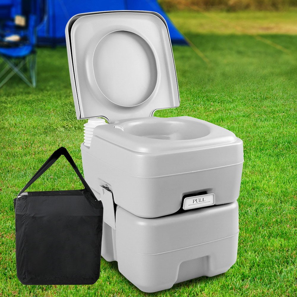 Weisshorn 20L Portable Camping Toilet – Grey with Carry Bag — photo 7