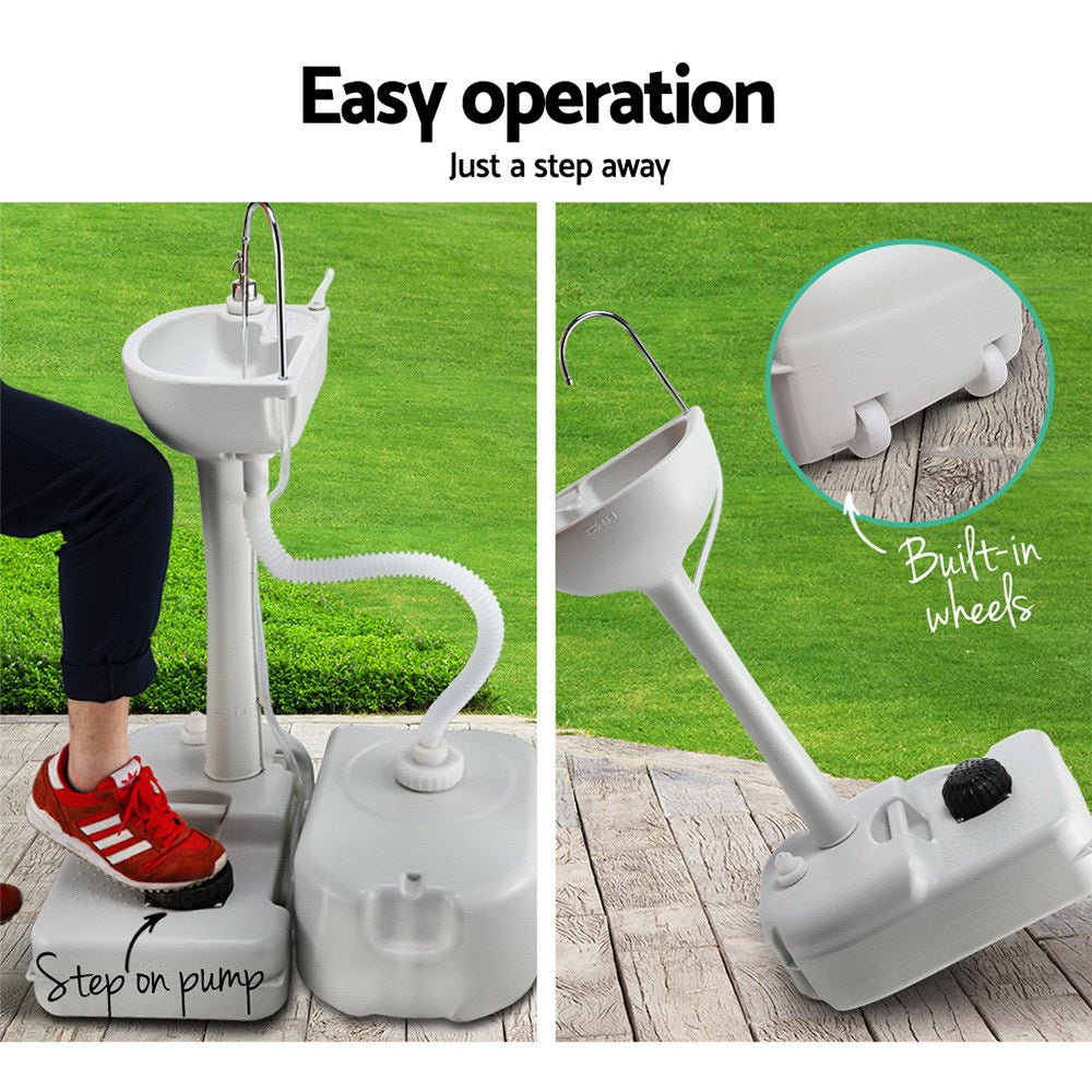 Weisshorn Portable Camping Hand Wash Sink – 43L Water Capacity — photo 4