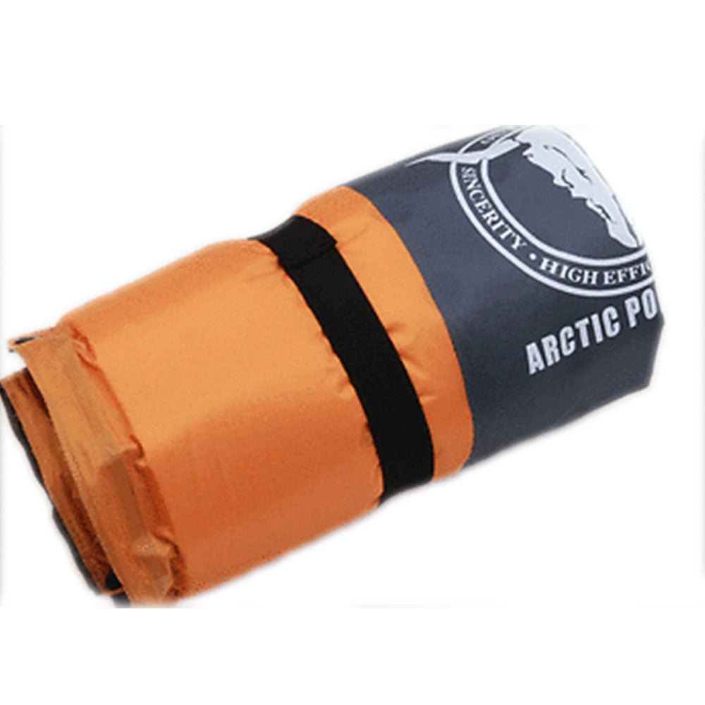 Self-Inflating Camping Mattress – 2.5cm Thick Single Sleeping – Camping, Hiking & Joinable – Orange/Grey — photo 6