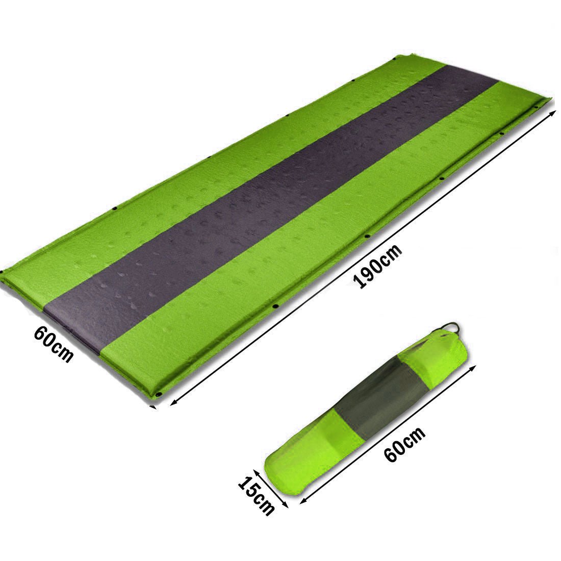 Self-Inflating Camping Mattress – 5cm Thick Camping Air Bed – Joinable, Green — photo 9