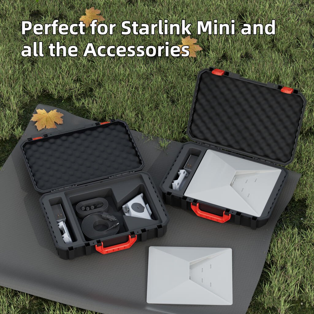 Starlink Mini Hard Protective Travel Case – Rugged PP Shell + Custom Foam Interior — photo 5