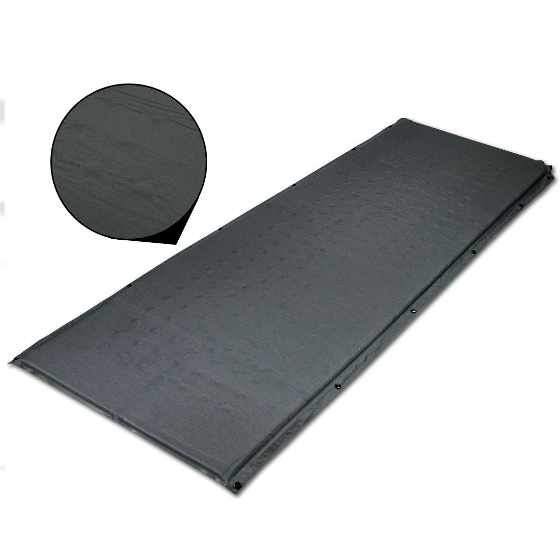 Self-Inflating Camping Mattress – 2.5cm Thick Single Sleeping Mat – Camping, Hiking & Joinable – Green/Grey — photo 4