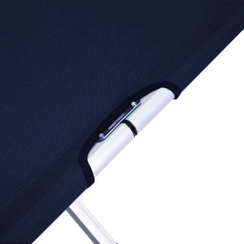 Camping Bed Folding Stretcher Lightweight w/ Carry Bag – Navy — photo 2