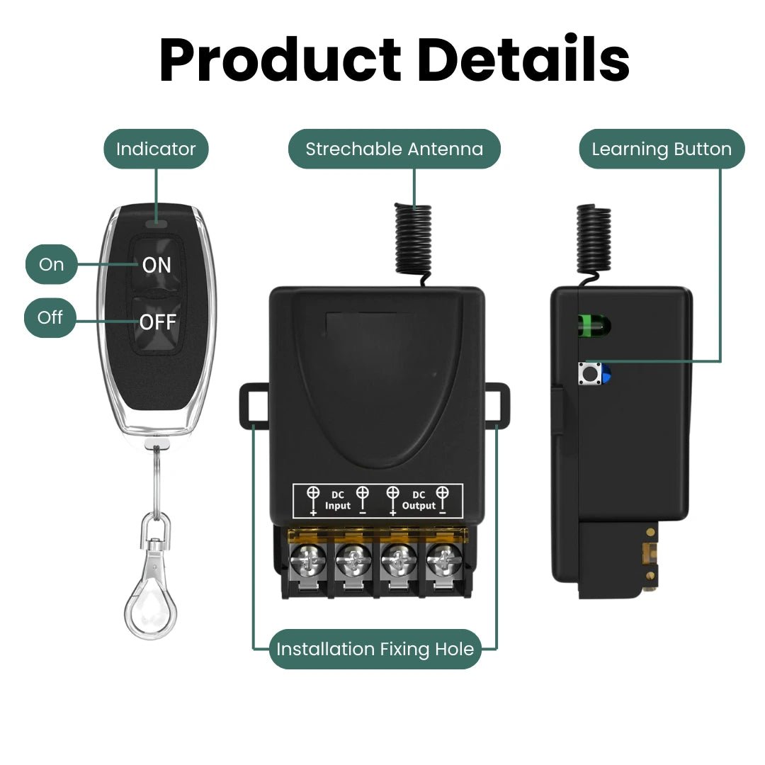 12V Wireless Remote Control Switch — photo 2