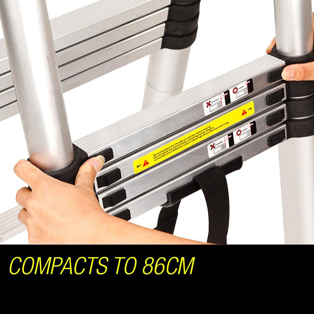 Bullet 3.8m Telescopic Aluminium Ladder – Portable, Compact & Built for Outdoor Adventure — photo 10