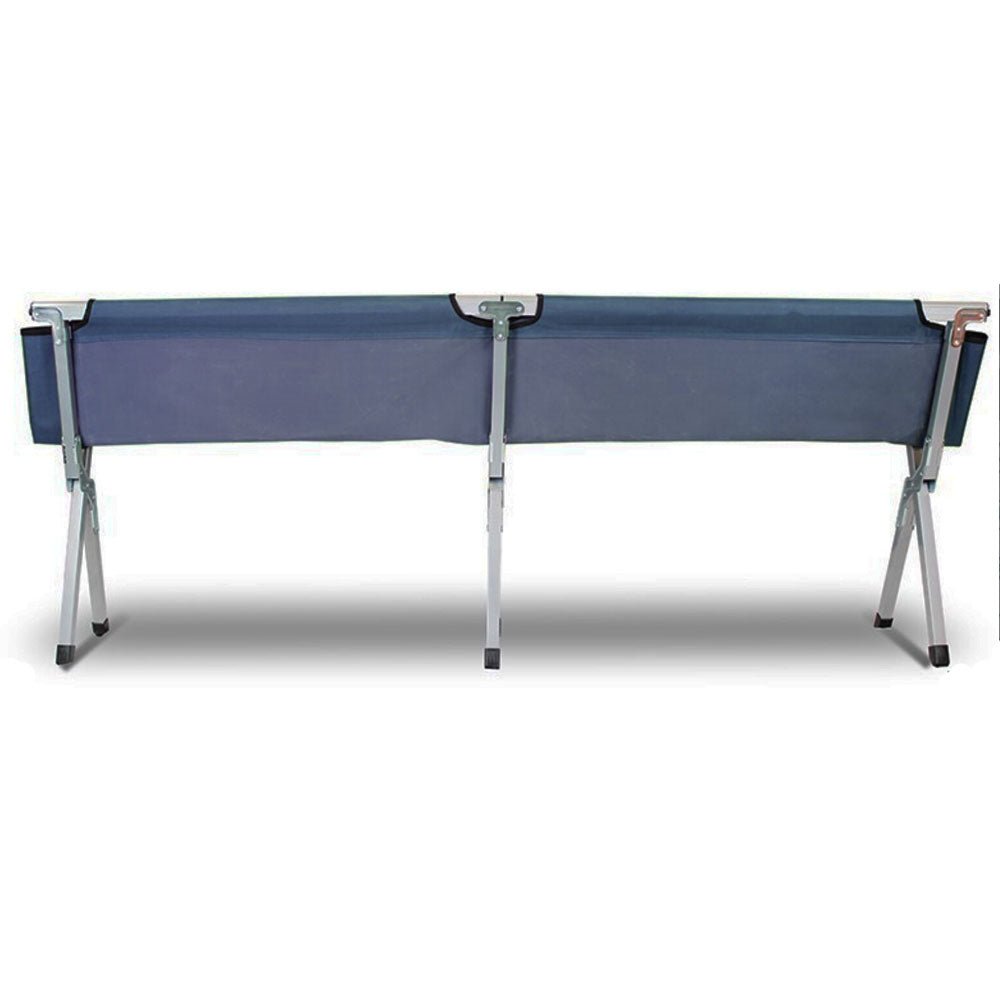 Camping Bed Folding Stretcher Lightweight w/ Carry Bag – Navy — photo 4