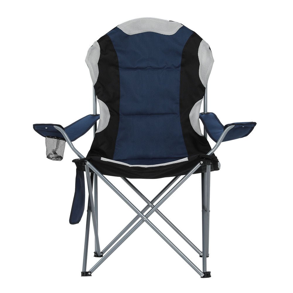 Weisshorn Folding Camping Chair – 2-Pack | Portable Outdoor Chairs for Camping, Hiking, Fishing & Picnics (Navy) — photo 3