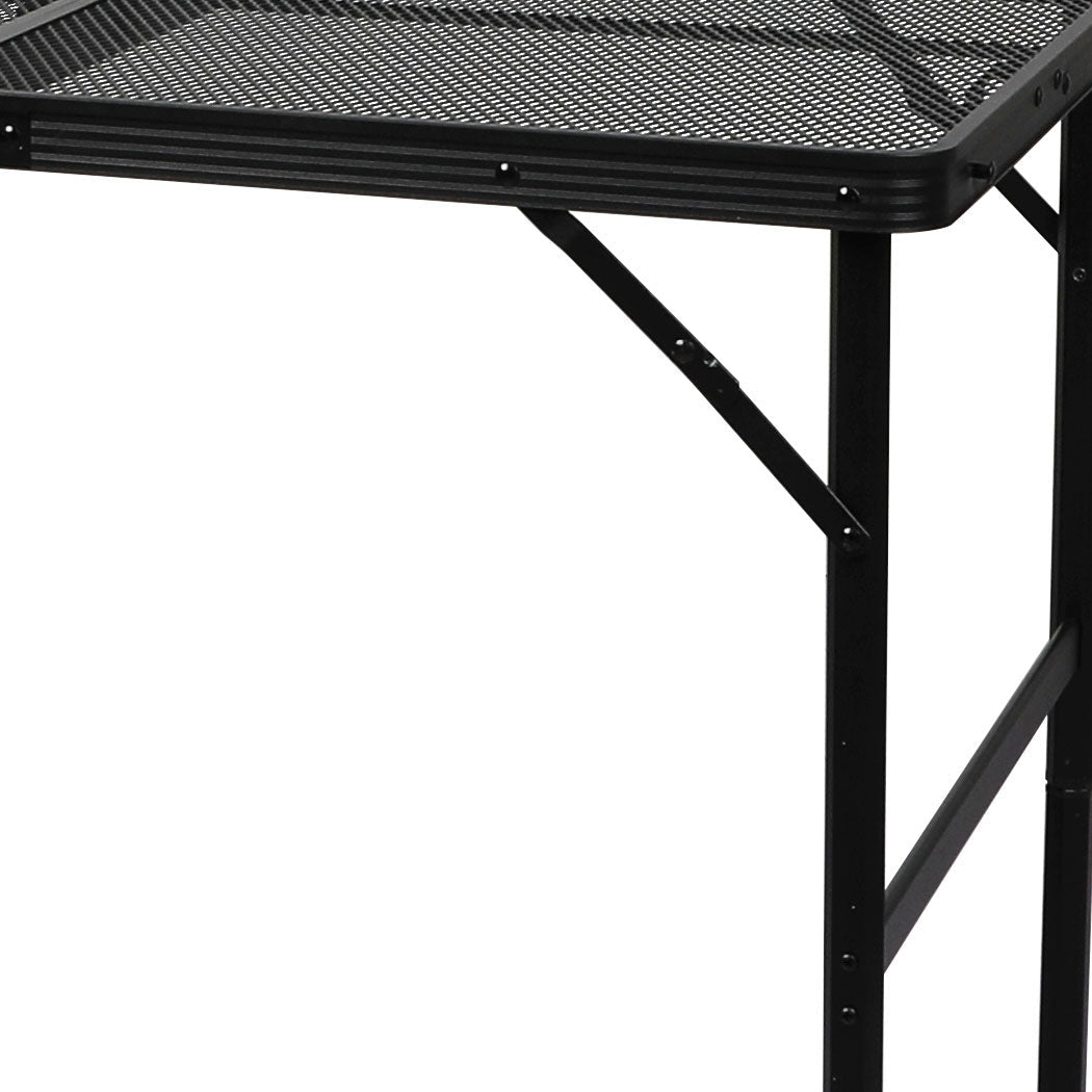 Levede Grill Table – Large Portable BBQ Camping Table with Steel Mesh Top — photo 4