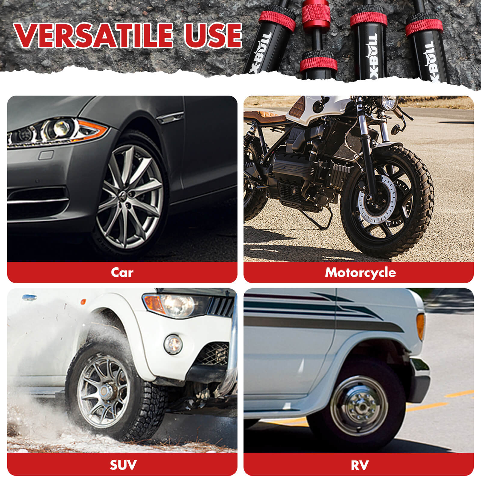 X-BULL 4PCS Tyre Deflators | Rapid Air Down Kit for Off-Roading Adventures — photo 5