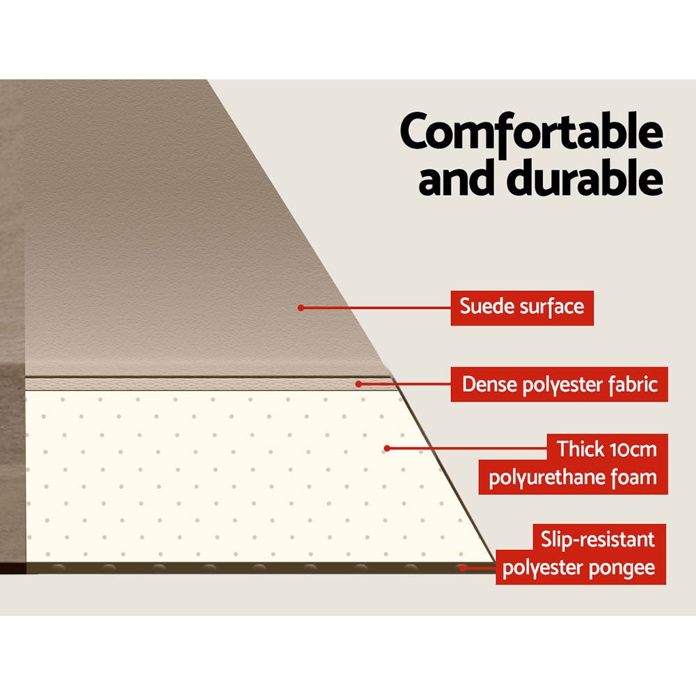 Weisshorn Self-Inflating Double Camping Mattress – 9.5cm Foam | Coffee — photo 4
