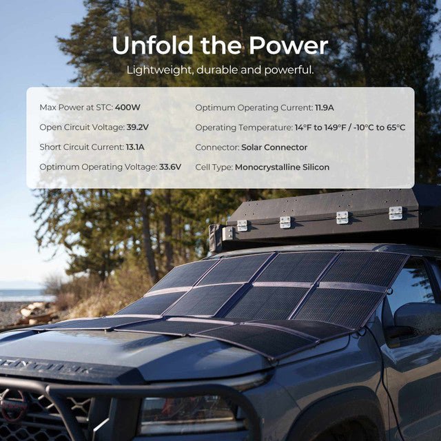 Renogy 400W Solar Panel Blanket – Lightweight, High-Efficiency & Built for Off-Grid Power — photo 2