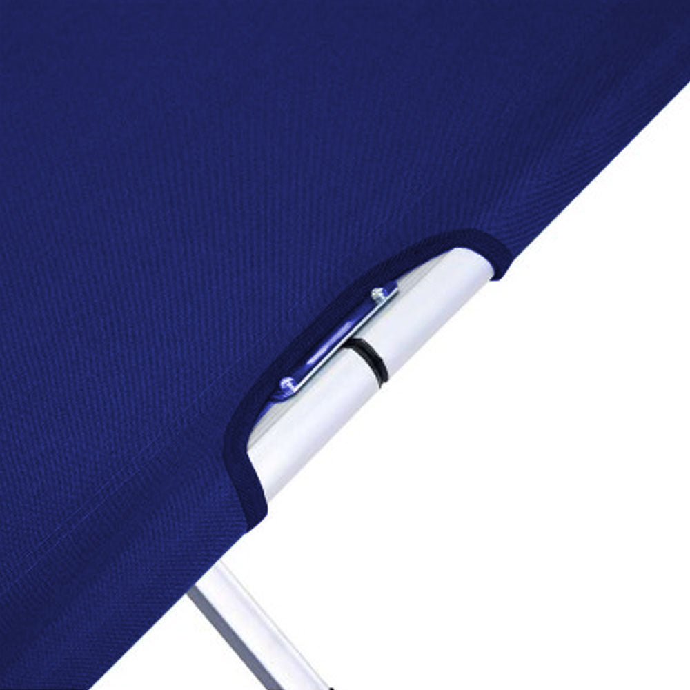 Camping Bed Folding Stretcher Lightweight w/ Carry Bag – Blue — photo 2