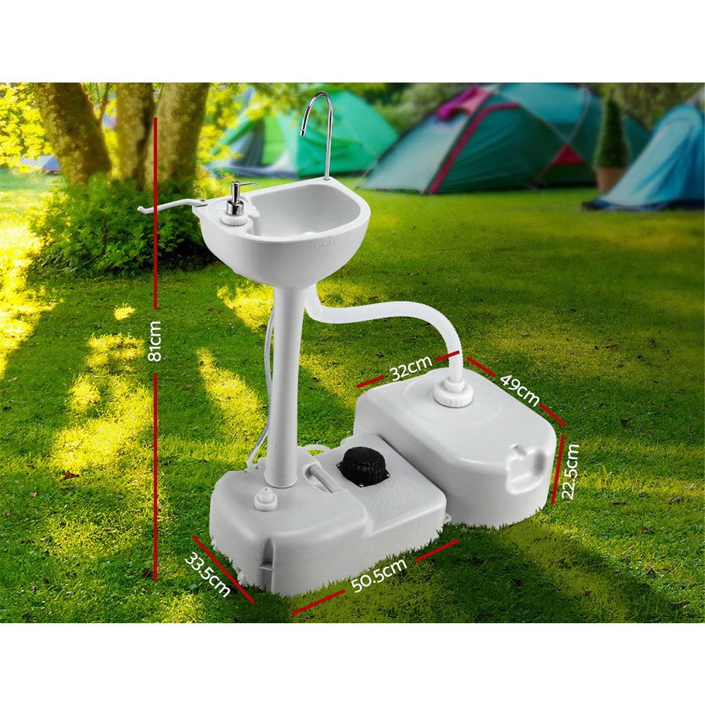 Weisshorn Portable Camping Hand Wash Sink – 43L Water Capacity — photo 6