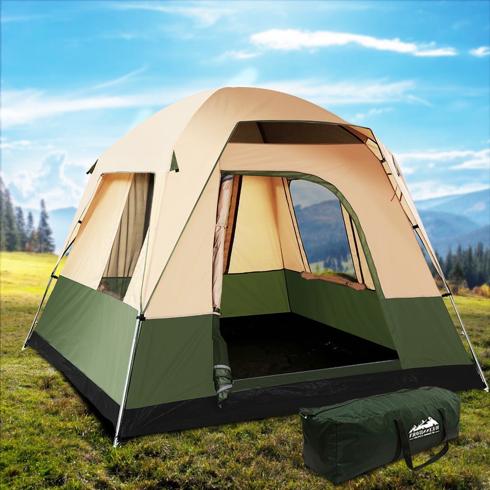 Weisshorn 4-Person Family Camping Tent – Green — photo 7