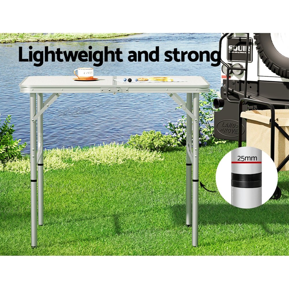 Weisshorn 90CM Folding Camping Table – Adjustable & Portable Outdoor Picnic Desk — photo 5