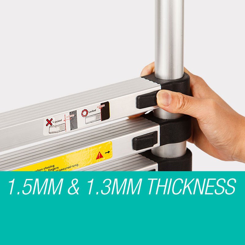 Bullet 2m Telescopic Aluminium Ladder – Compact, Lightweight & Built for Outdoor Adventure — photo 5