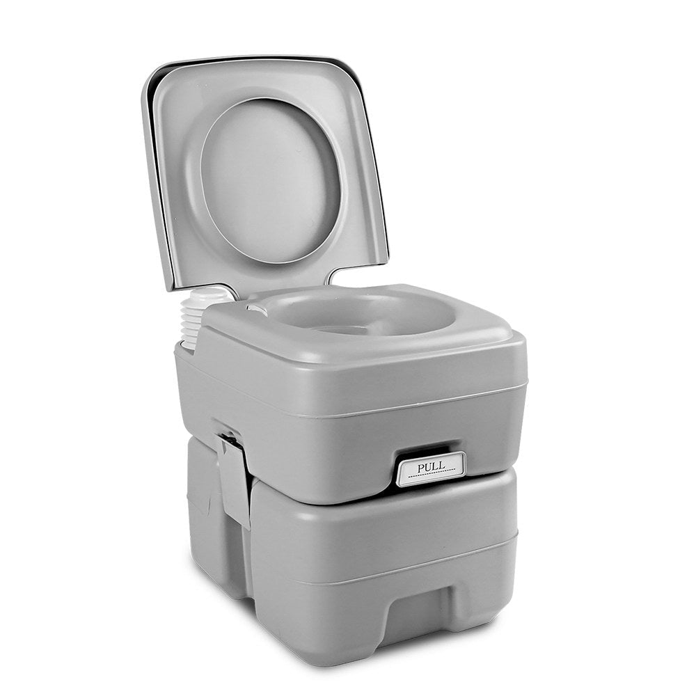 Weisshorn 20L Portable Camping Toilet – Grey