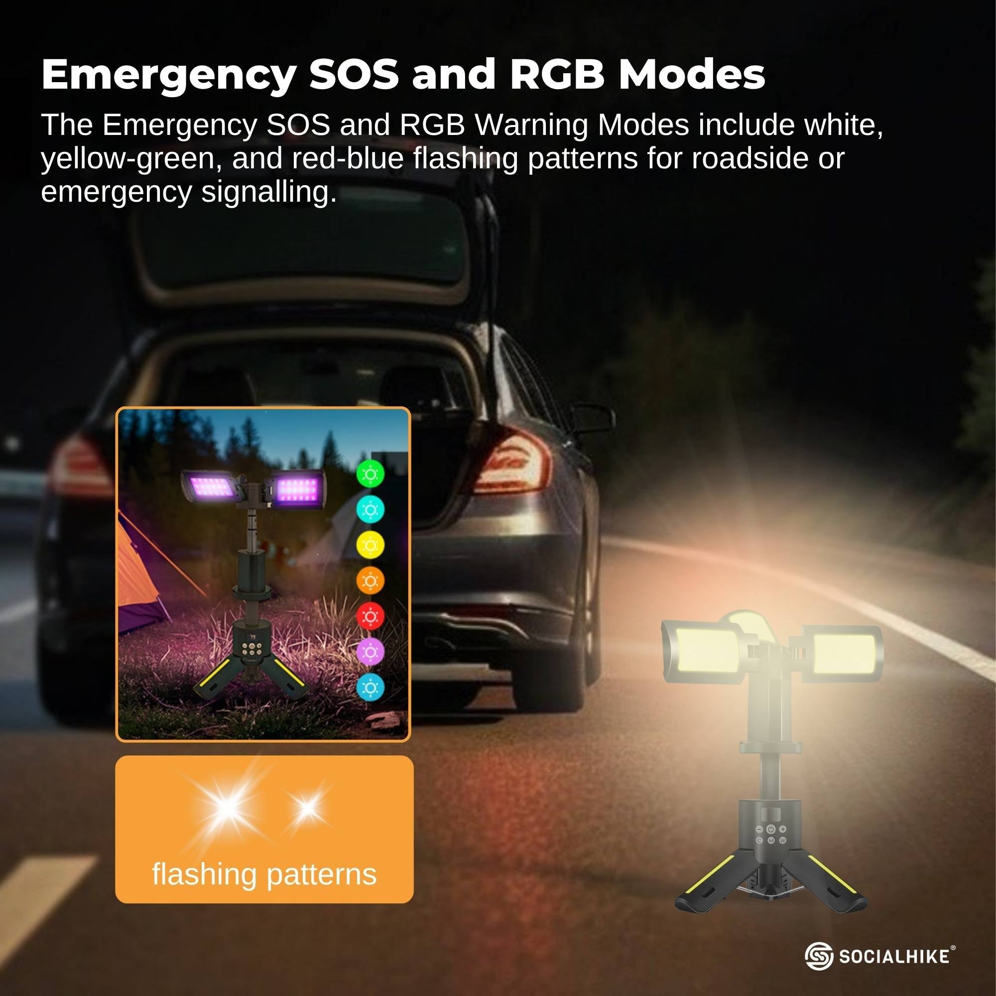 Social Hike Rechargeable Telescopic Camping Light – 20W LED Lantern & Power Bank — photo 7