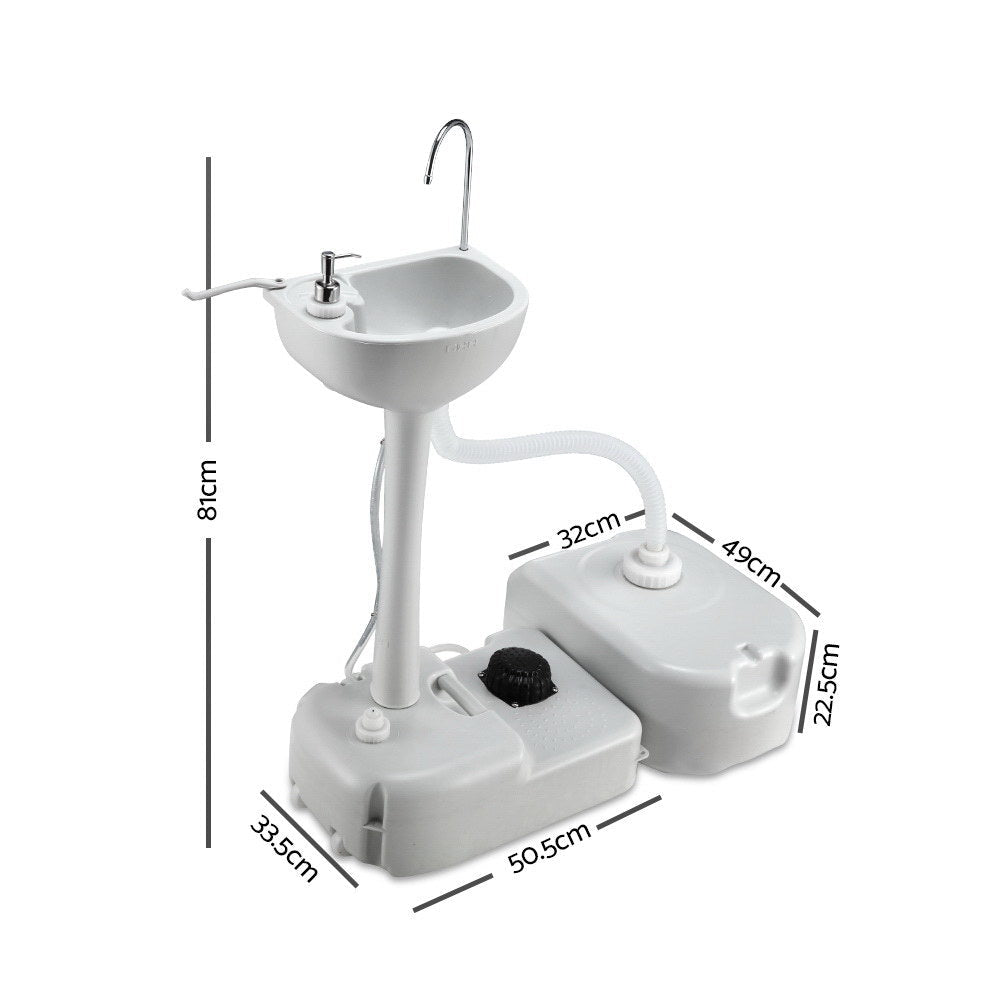 Weisshorn Portable Camping Hand Wash Sink – 43L Water Capacity — photo 2