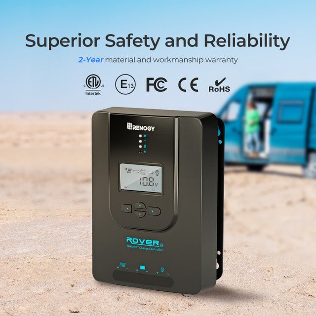 Renogy Rover Li 40A MPPT Solar Charge Controller – Max Efficiency, Battery Protection & Remote Monitoring — photo 4
