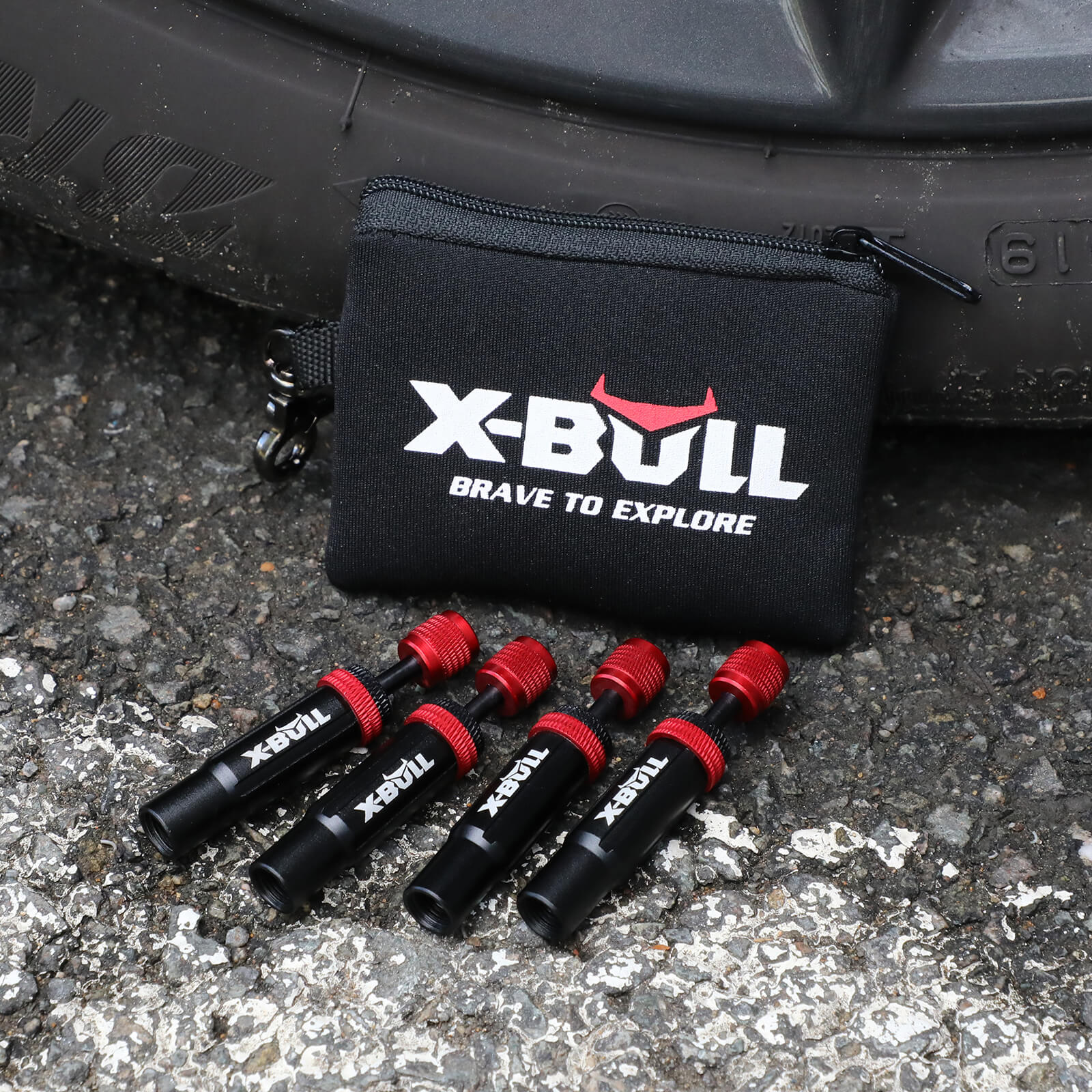 X-BULL 4PCS Tyre Deflators | Rapid Air Down Kit for Off-Roading Adventures — photo 6