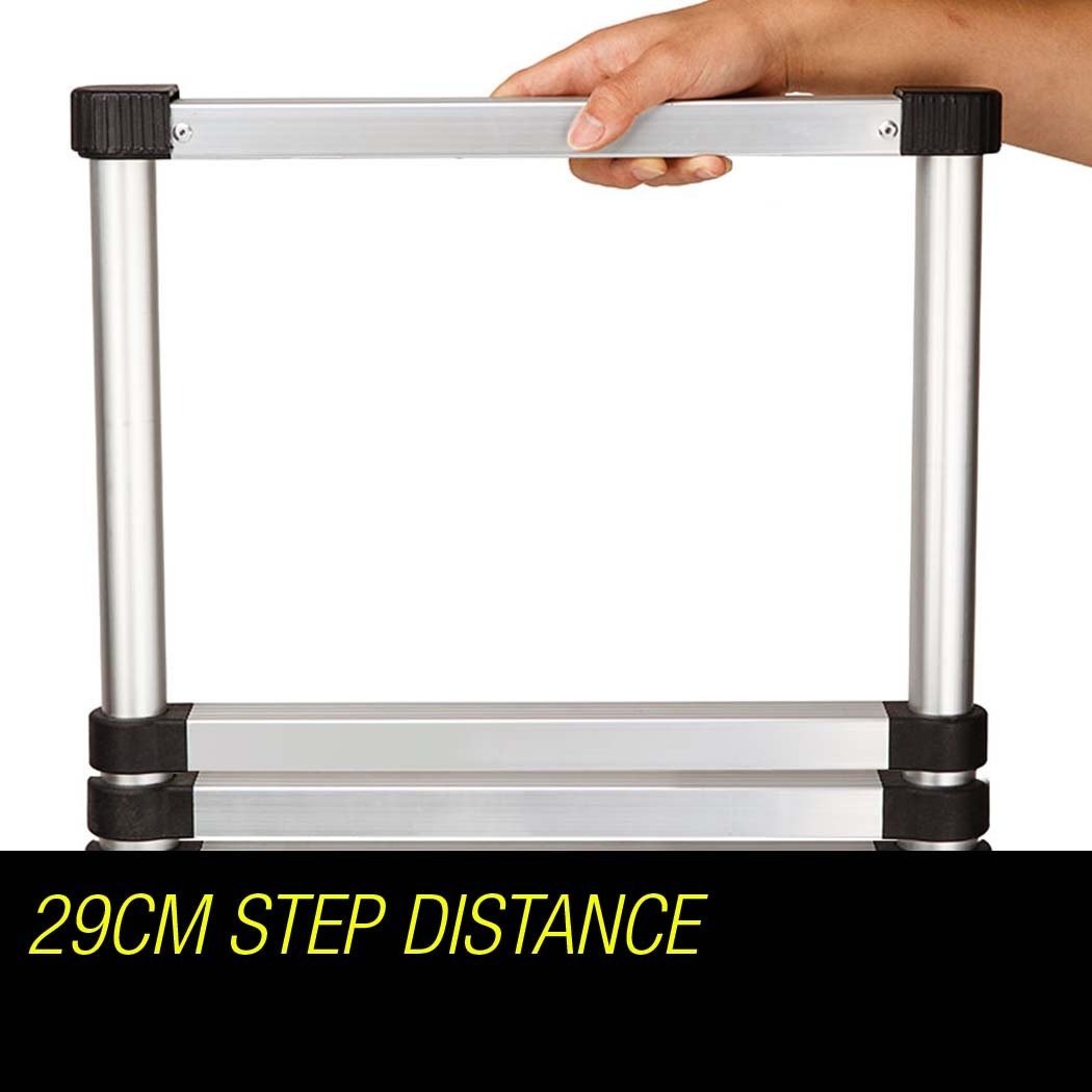 Bullet 3.8m Telescopic Aluminium Ladder – Portable, Compact & Built for Outdoor Adventure — photo 5
