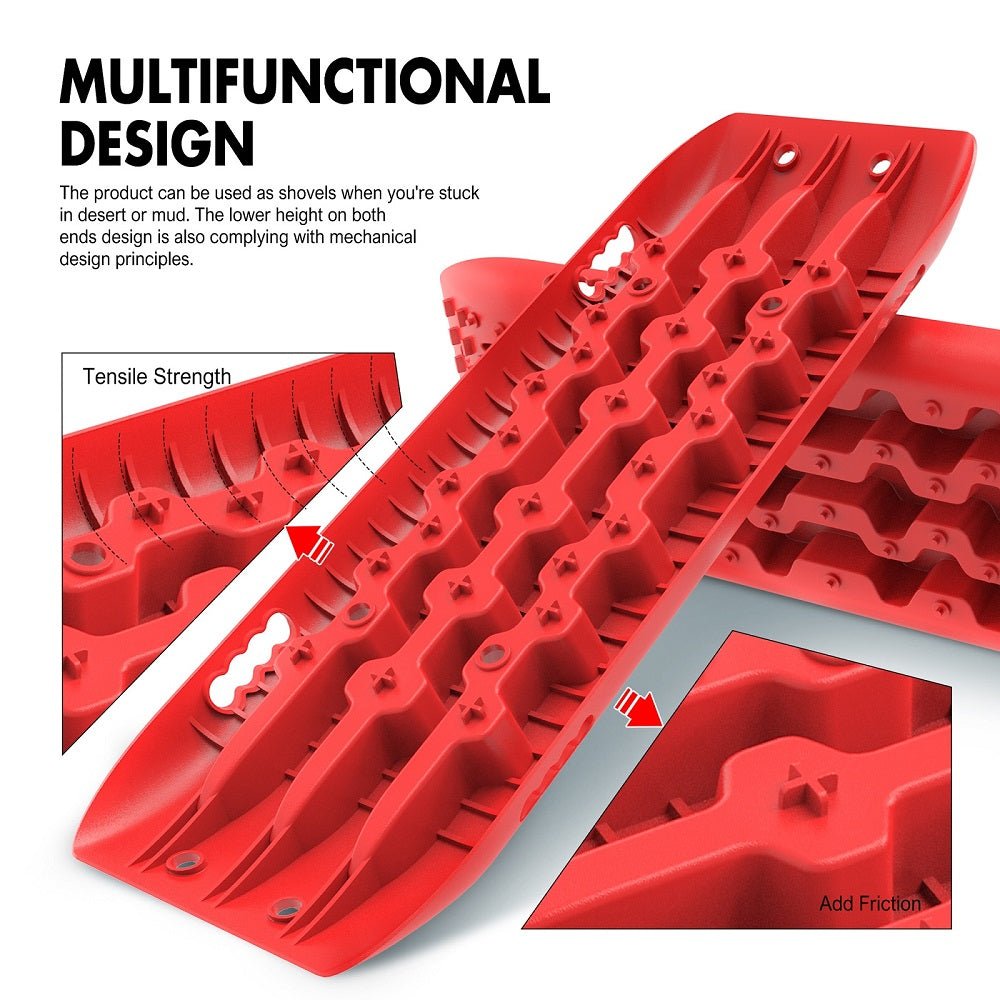 X-BULL Recovery Tracks Gen 2.0 for Sand, Snow and Mud - (2 pairs) Red — photo 8