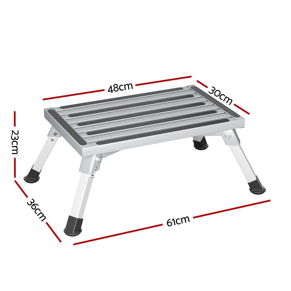 Weisshorn Folding Aluminium Caravan Step – 200kg Weight Capacity — photo 2