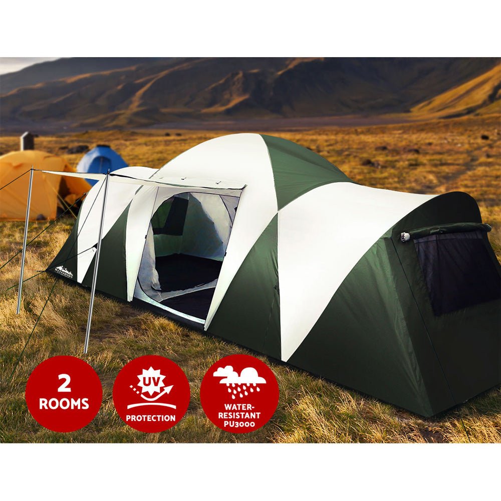 Weisshorn 12-Person Family Camping Tent – Green — photo 4