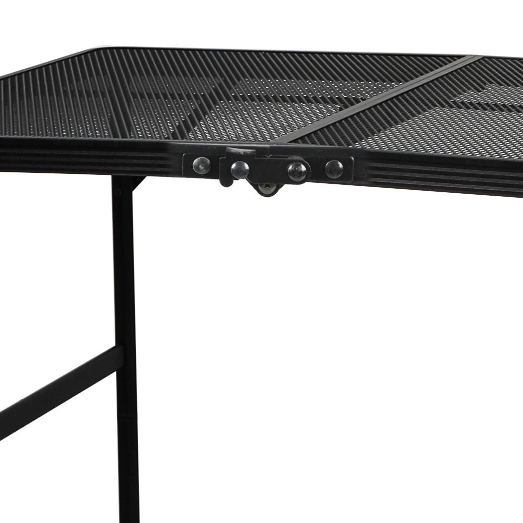 Levede Grill Table – Large Portable BBQ Camping Table with Steel Mesh Top — photo 3