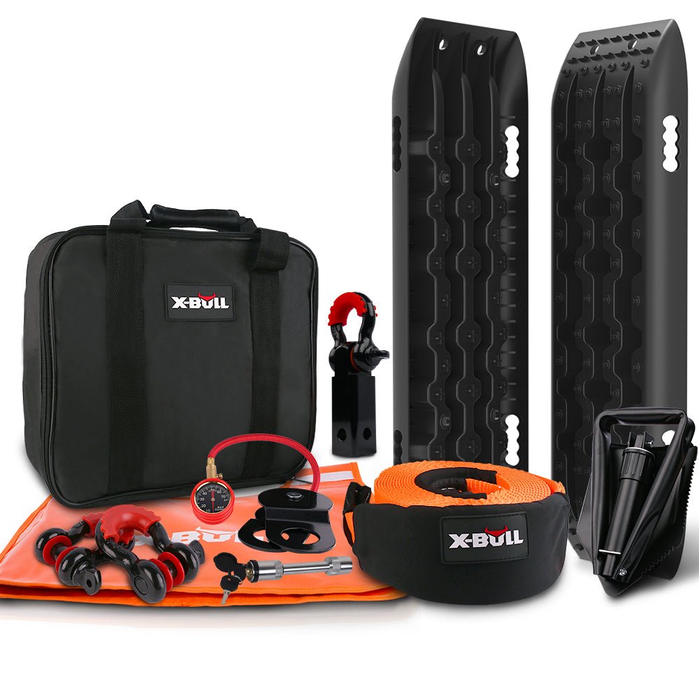 X-BULL 12-Piece Winch Recovery Kit – The Ultimate Off-Road 4X4 Solution