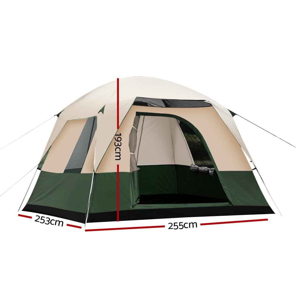 Weisshorn 4-Person Family Camping Tent – Green — photo 2