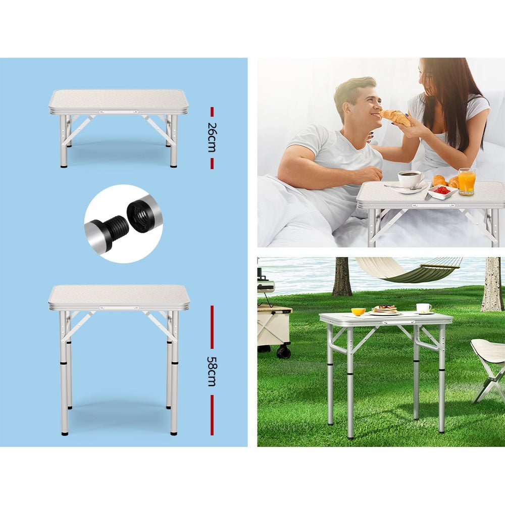 Weisshorn 60CM Folding Camping Table – Adjustable & Portable Outdoor Picnic Desk — photo 7