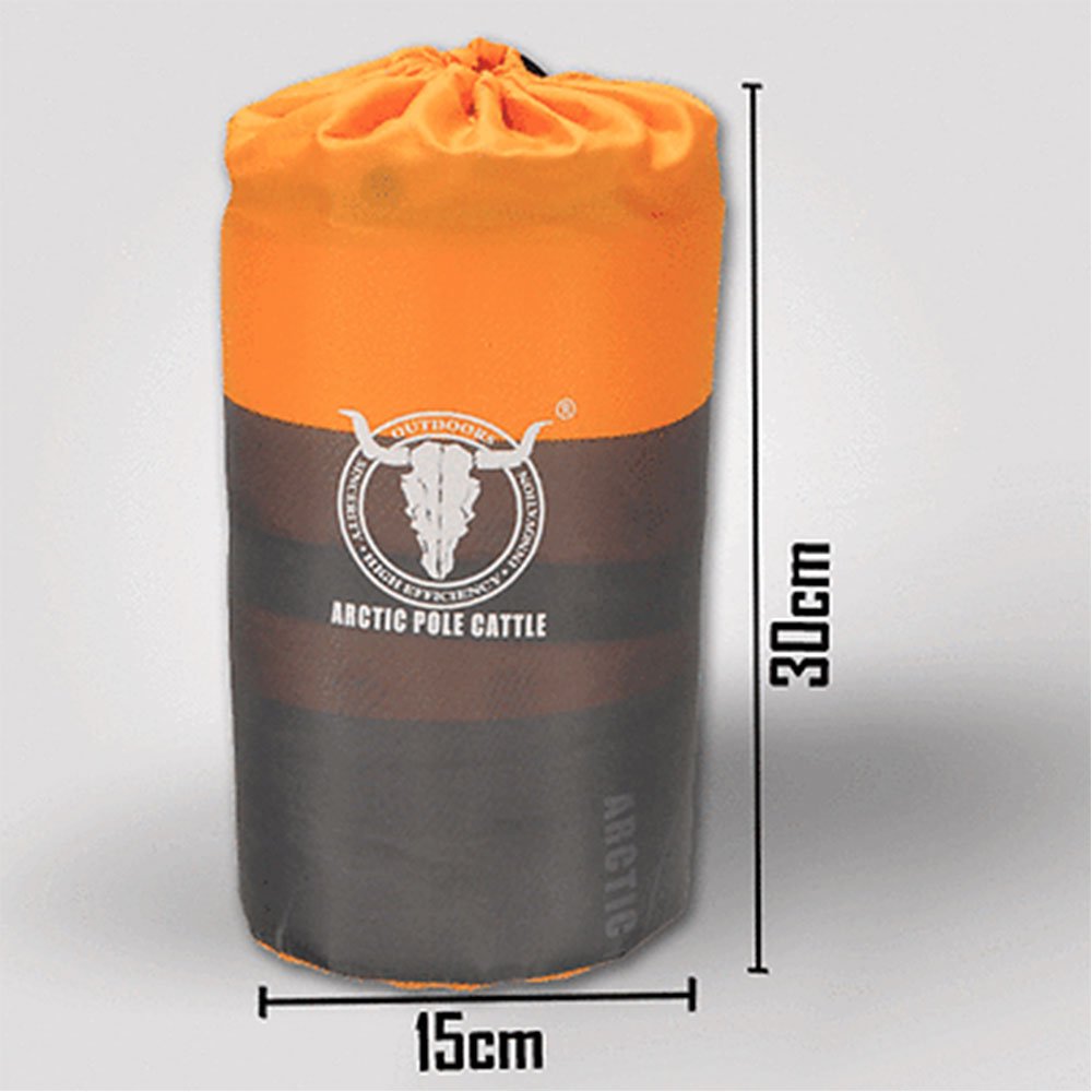 Self-Inflating Camping Mattress – 2.5cm Thick Single Sleeping – Camping, Hiking & Joinable – Orange/Grey — photo 8